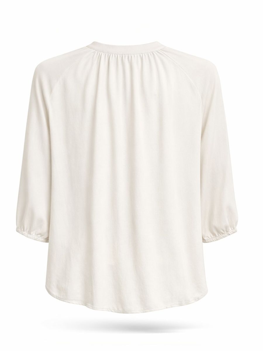 Amuse Silkebluse Klara 903OffwhiteSS26-2