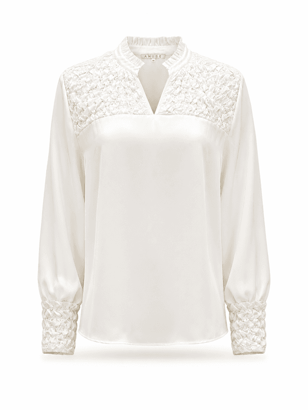 Amuse Silkebluse Ingelin OffwhiteXM25