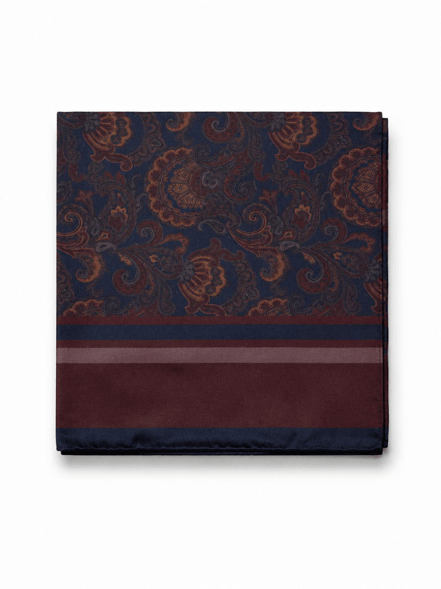 Amuse Silkeskjerf Greta 188Paisley/Navy PrintAW26