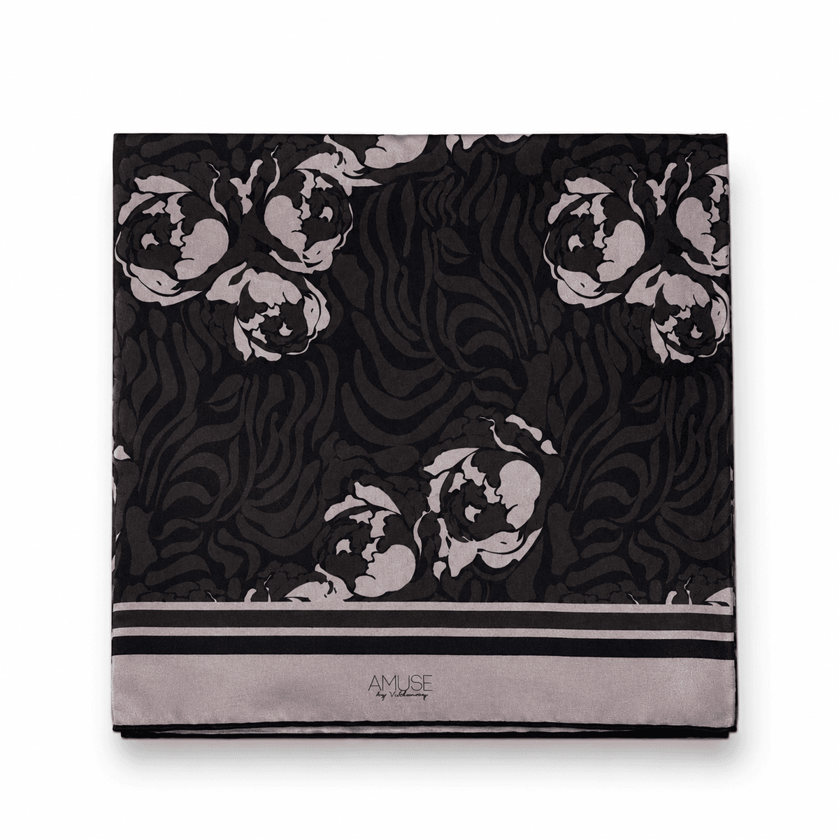 Amuse Silkeskjerf Greta 888BrownPrint AW26