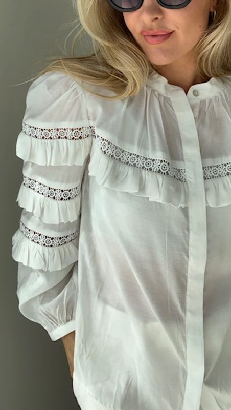 Amuse Bluse Bianca Offwhite