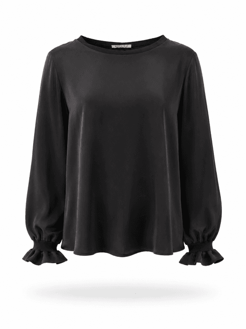 Hovedbilde Amuse Silkebluse Dala 198BlackAW26