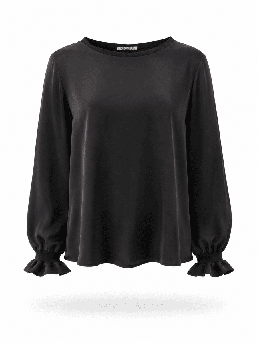 Amuse Silkebluse Dala 198BlackAW26