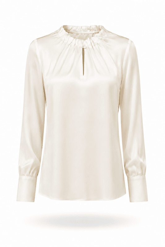 Amuse Silkebluse Ada 103OffwhiteAW26