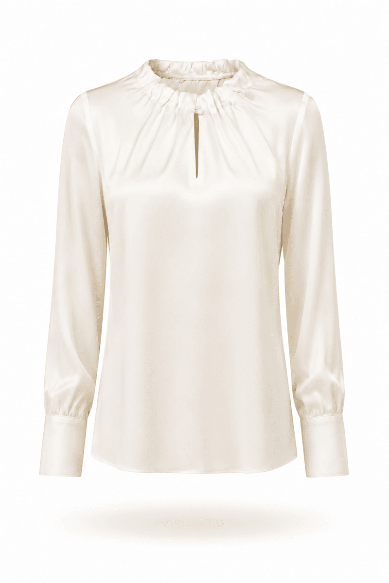 Amuse Silkebluse Ada 103OffwhiteAW26