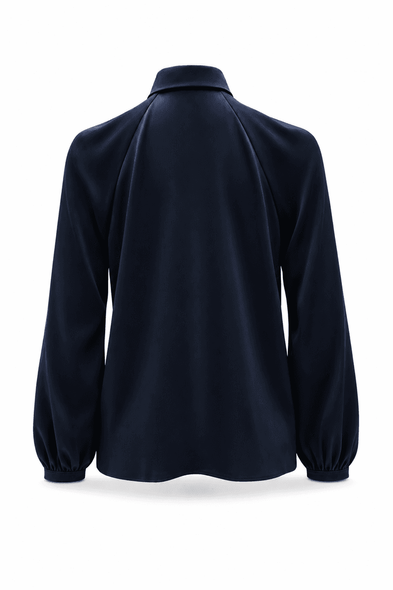 Amuse Silkebluse Hilde 147NavyAW26