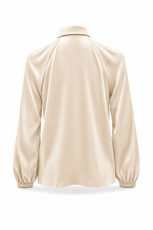 Amuse Silkebluse Hilde 104ChampagneAW26