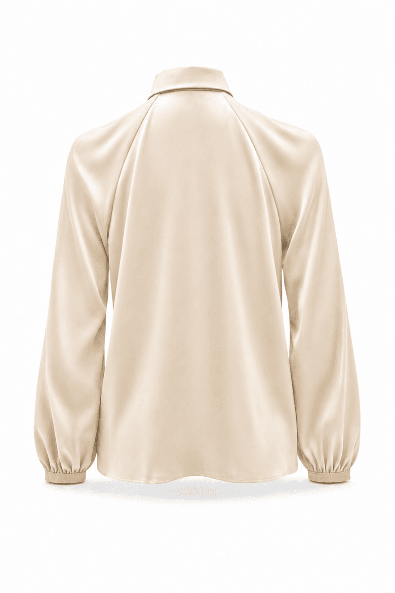 Amuse Silkebluse Hilde 104ChampagneAW26