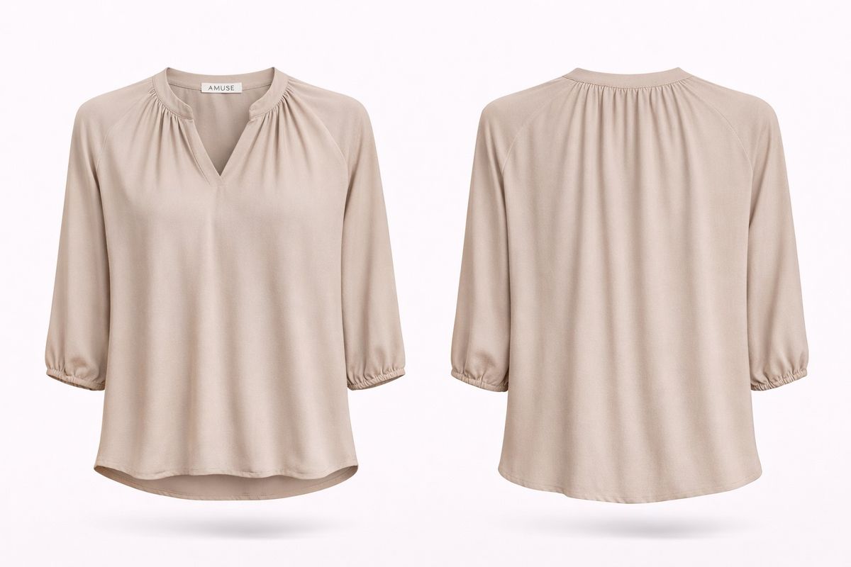 Amuse Silkebluse Klara 907CanvasSS26-2